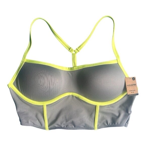 Victoria's Secret PINK Active Ultimate Push-Up Padded Sports Bra Small Gray M/XL - Picture 2 of 5